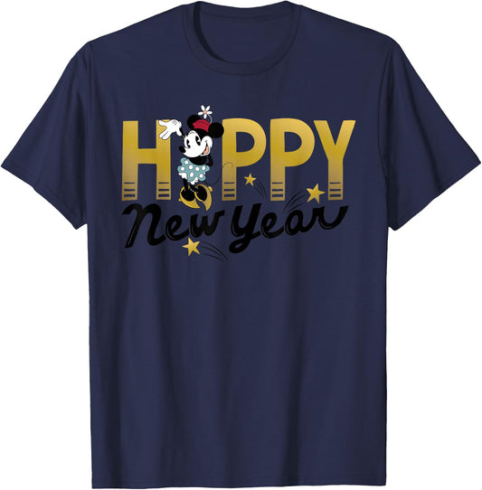 Disney Minnie Mouse Happy New Year T-Shirt - T-Shirt | Navy