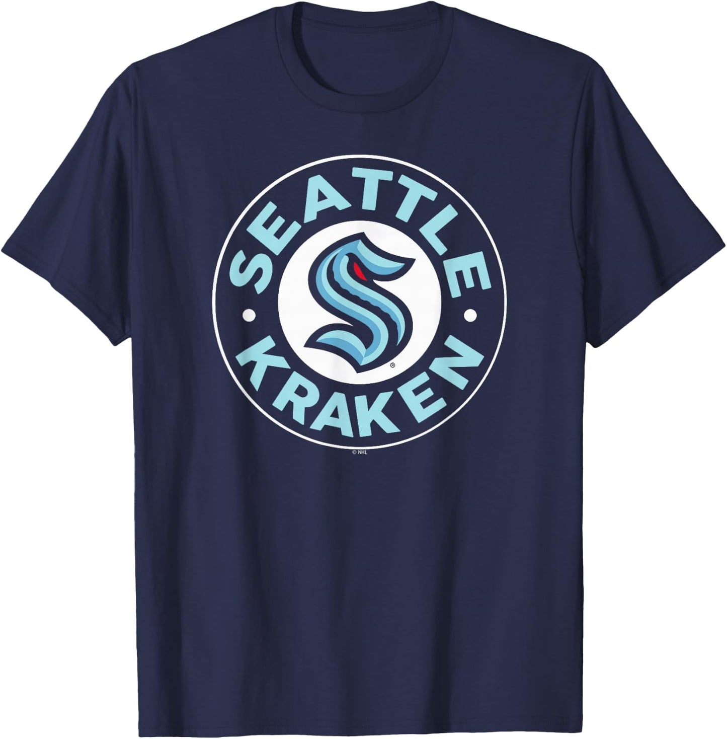 Seattle Kraken Symbol Navy Officially Licensed T-Shirt - T-Shirt | Navy