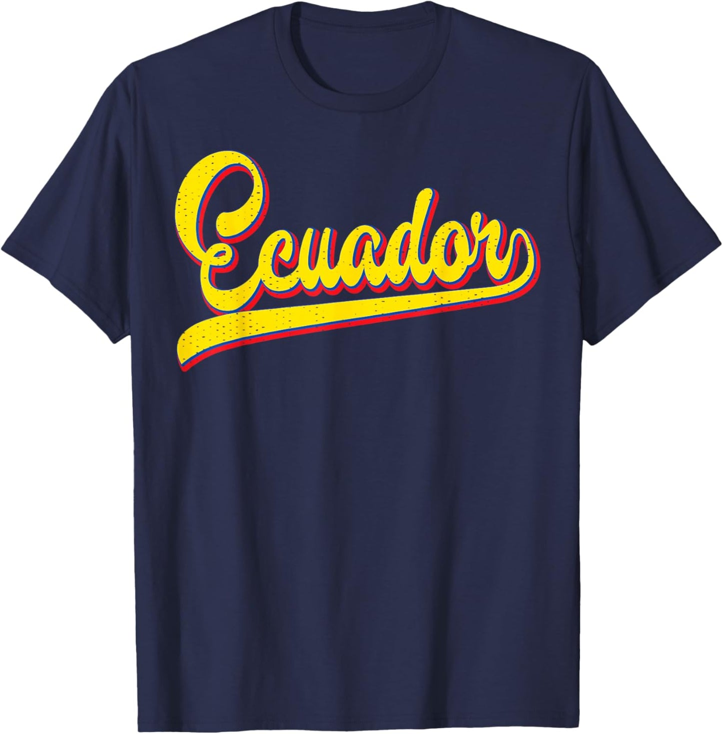 Ecuador National Pride Flag Shir Equadorian Men Women Kids T-Shirt - T-Shirt | Navy