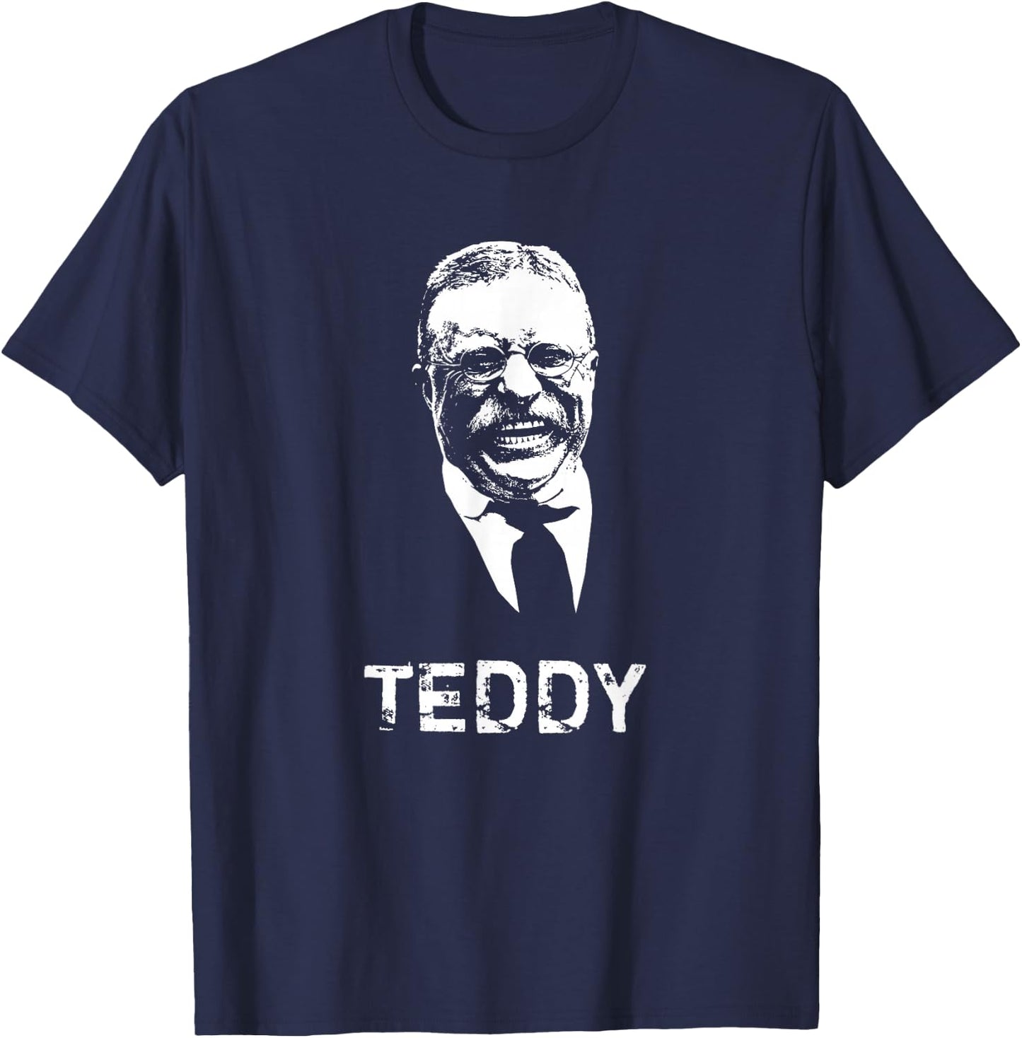 TEDDY - Smiling Theodore Roosevelt T-Shirt - T-Shirt | Navy