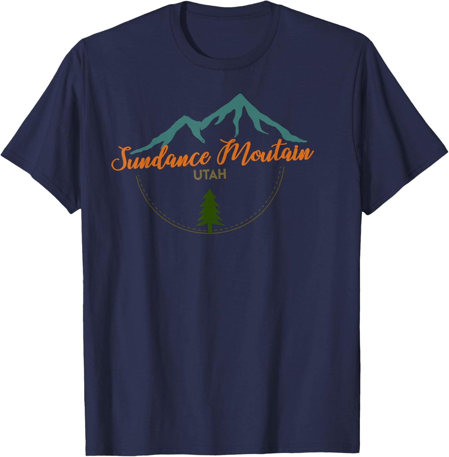 Sundance Mountain Utah Adventure Skiing Snowboard Shirt T-Shirt - T-Shirt | Navy