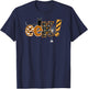 Boo Halloween EEK! Design with Funny Cat and Spider Women Kids T-Shirt - T-Shirt | Navy