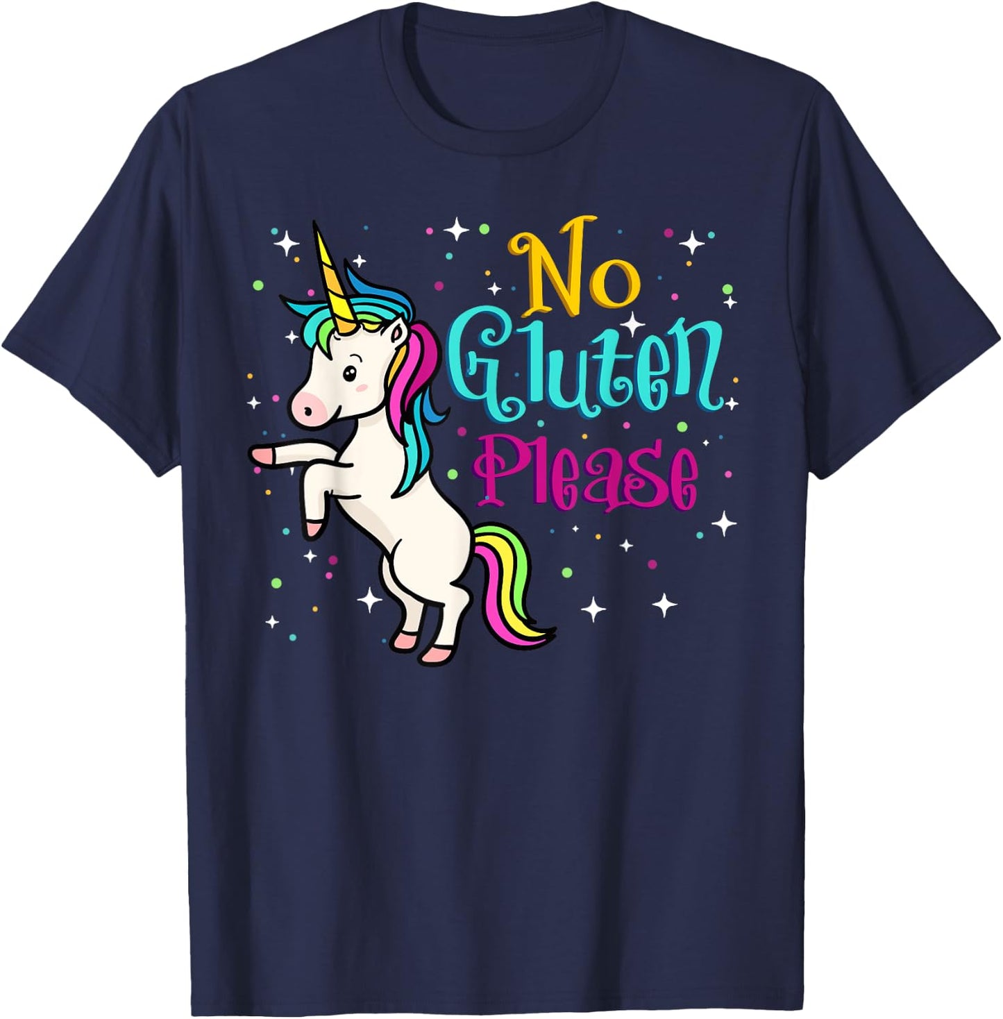 No Gluten Please Shirt Celiac Disease Autoimmune Eco Gift T-Shirt - T-Shirt | Navy