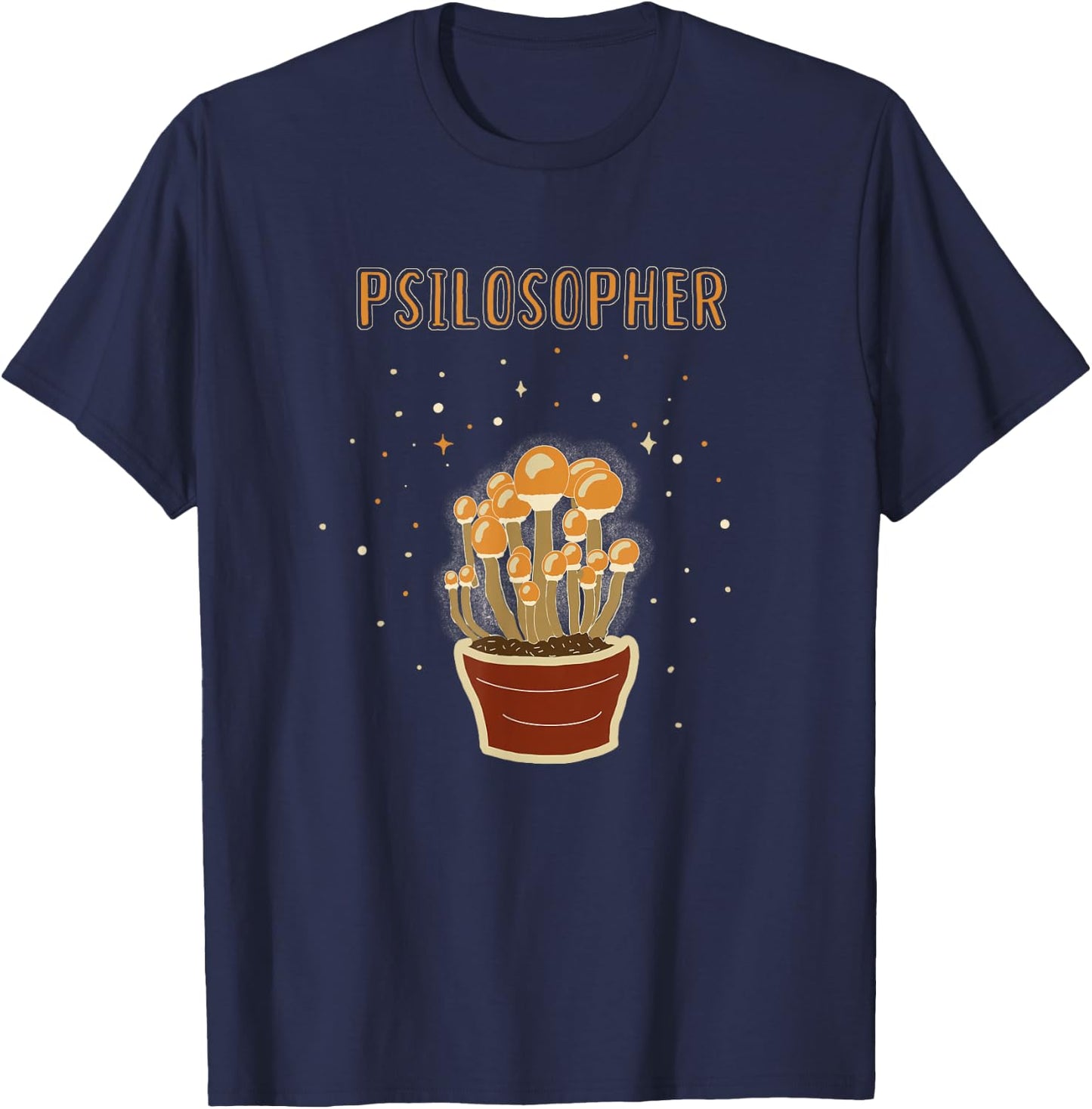 Psilosopher - Psilocybin Mushrooms - Entheogen T-Shirt - T-Shirt | Navy