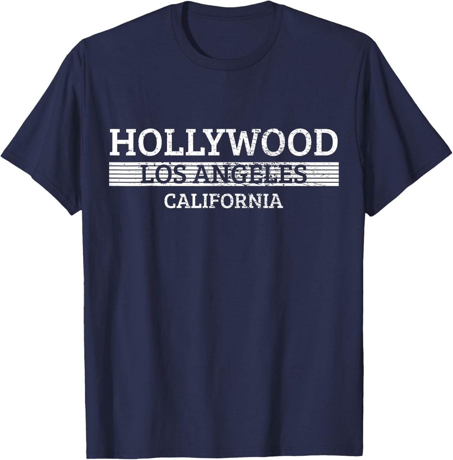 Travel Hollywood Los Angeles Gifts T-Shirt - T-Shirt | Navy