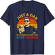 Just a Dad Who Came Back With the Milk Funny Father's Day T-Shirt - T-Shirt | Navy
