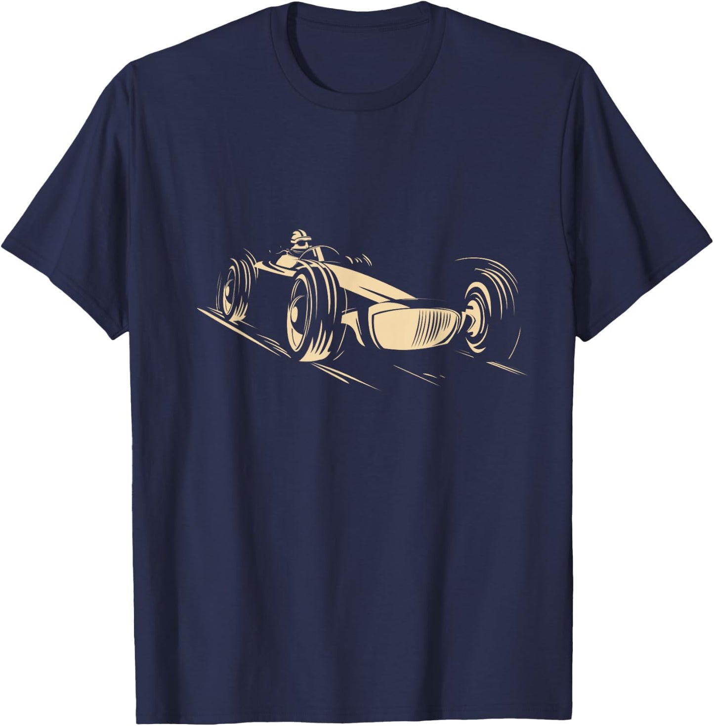 Race Car Racing Sports Auto Racer Vintage Cool T-Shirt - T-Shirt | Navy