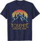 Vintage Yosemite National Park California T-Shirt - T-Shirt | Navy