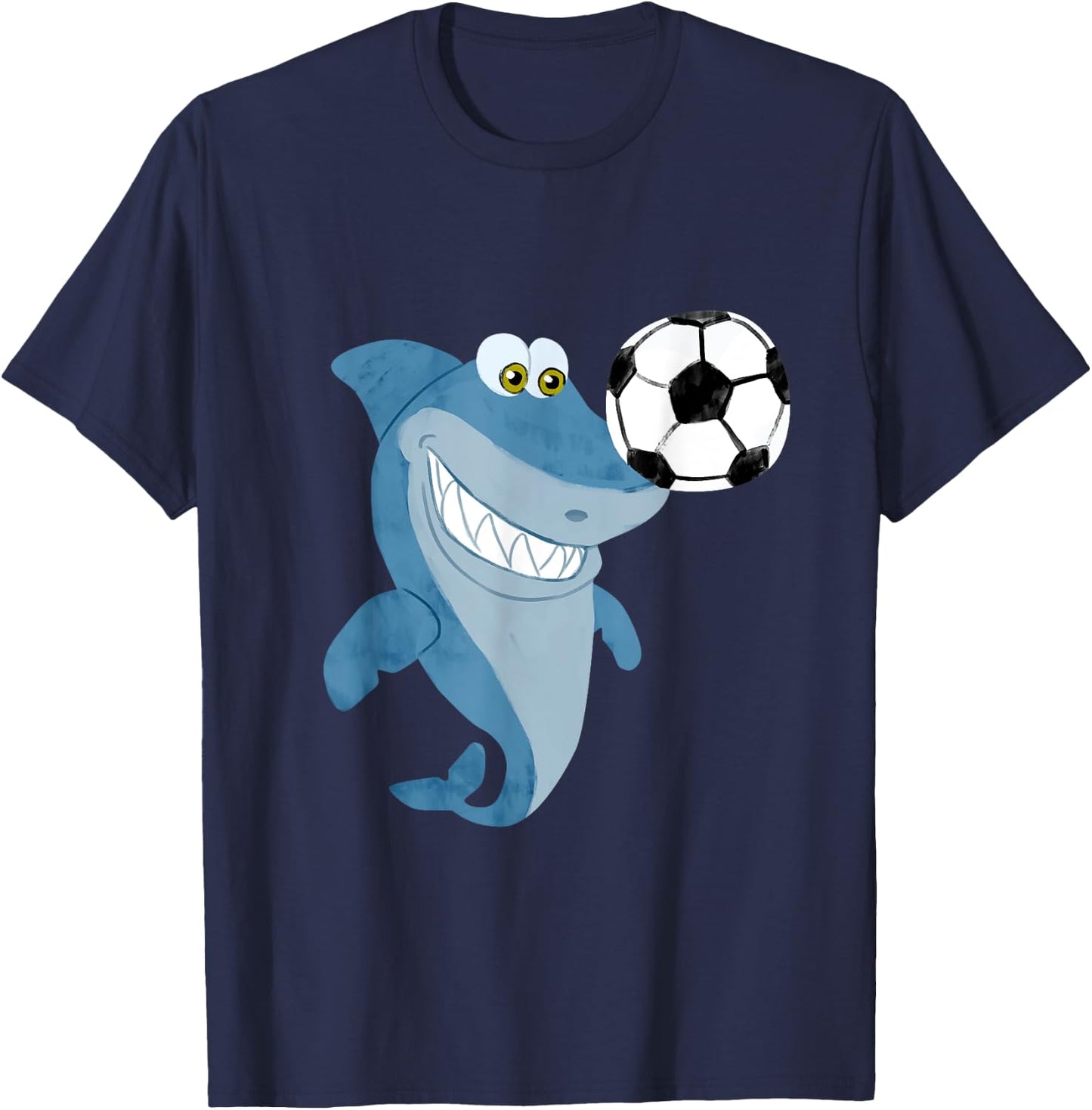 Soccer Team Shark - Soccer Player T-Shirt - T-Shirt | Navy