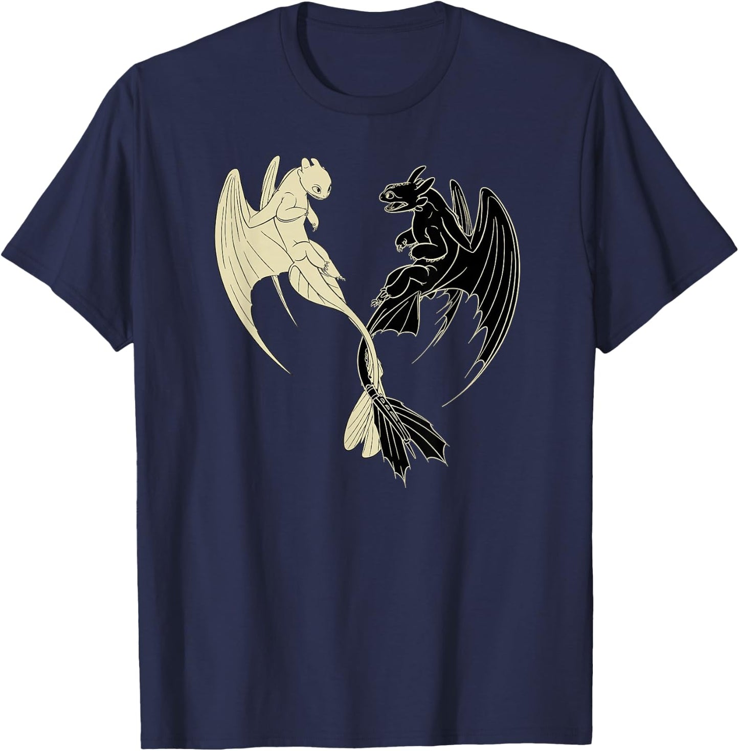 How to Train Your Dragon 3 Hidden World Lightfury Toothless T-Shirt - T-Shirt | Navy