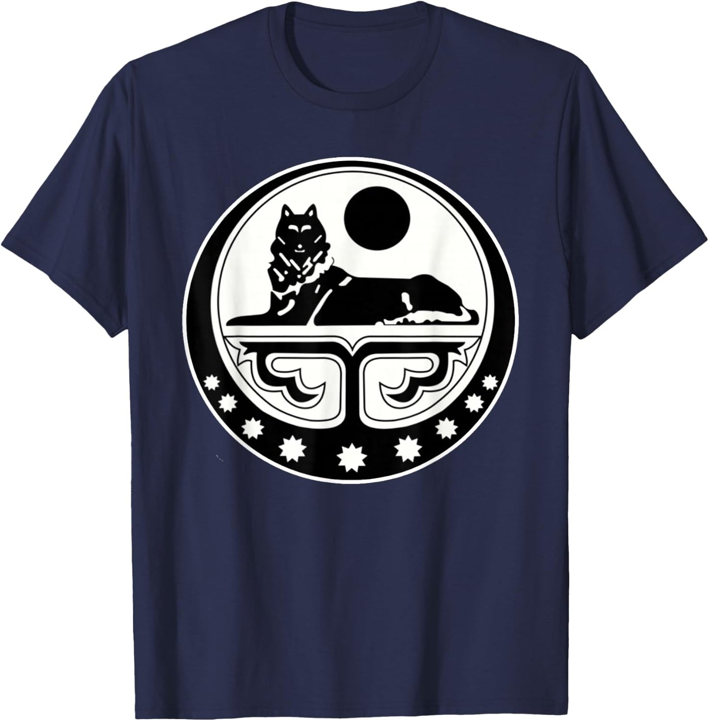 Chechen Wolf Chechnya nationalist T-Shirt - T-Shirt | Navy
