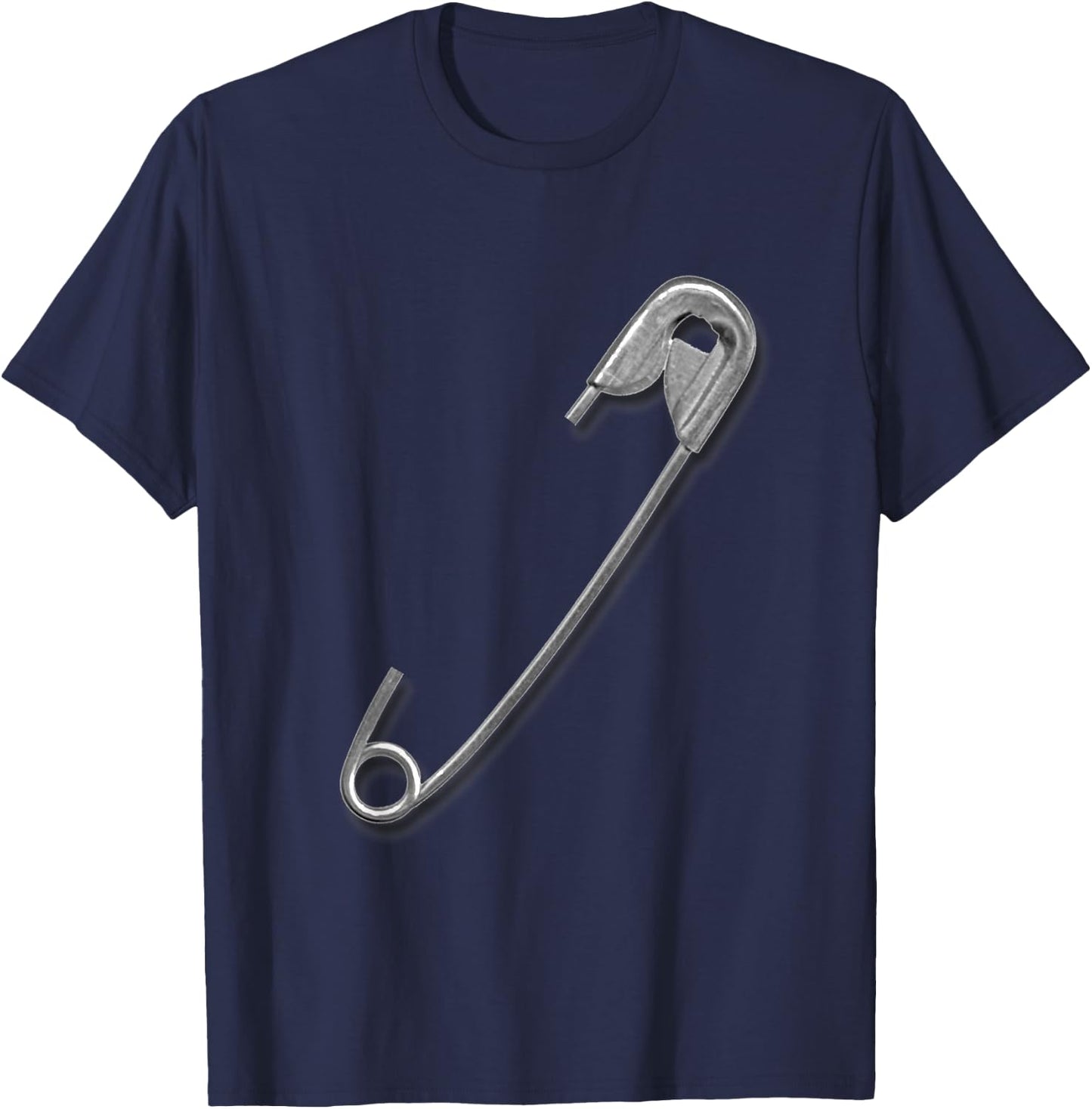 Safety Pin Art T-Shirt - T-Shirt | Navy