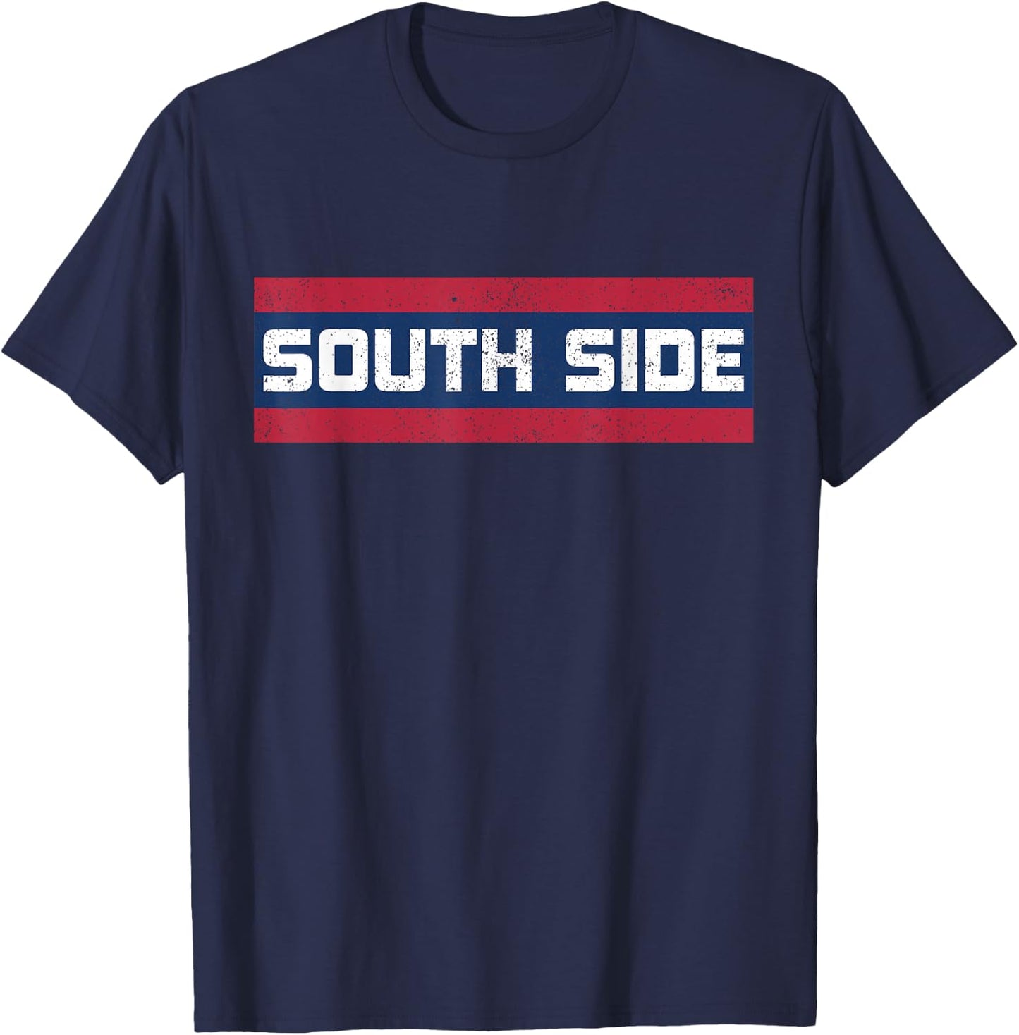 Retro South Side T Shirt Chicago Baseball Fan Gift T-Shirt - T-Shirt | Navy