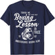 Touch Me and Your First Boxing Lesson is Free Funny T-Shirt - T-Shirt | Navy