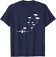 Airborne Paratrooper Military Aircraft Parachuting Soldier T-Shirt - T-Shirt | Navy