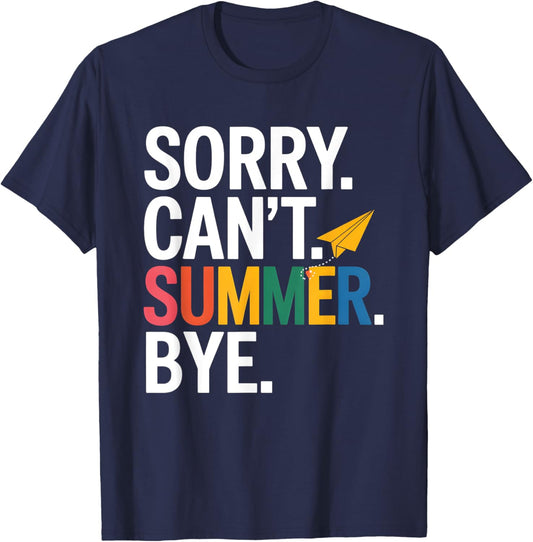 Funny Summer Teacher School Humor Appreciation & Classroom F T-Shirt - T-Shirt | Navy