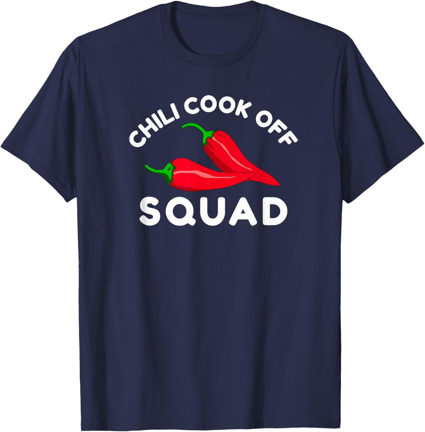Chili Cook Off Squad Chili Contest With Red Pepper T-Shirt - T-Shirt | Navy