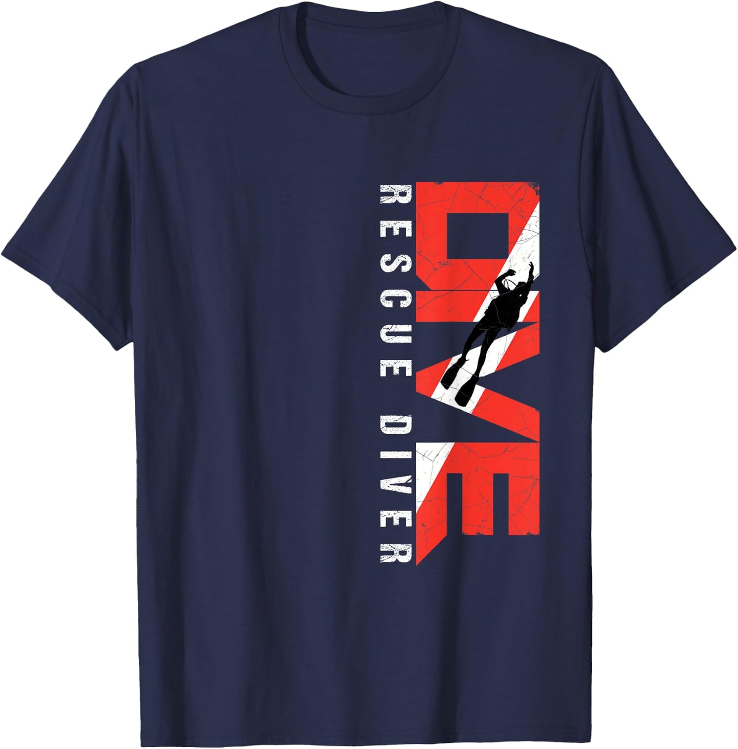 SCUBA Rescue Diver for Instructors, Students, Divers T-Shirt - T-Shirt | Navy