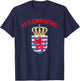 Luxembourg Coat of Arms National Emblem T-Shirt - T-Shirt | Navy
