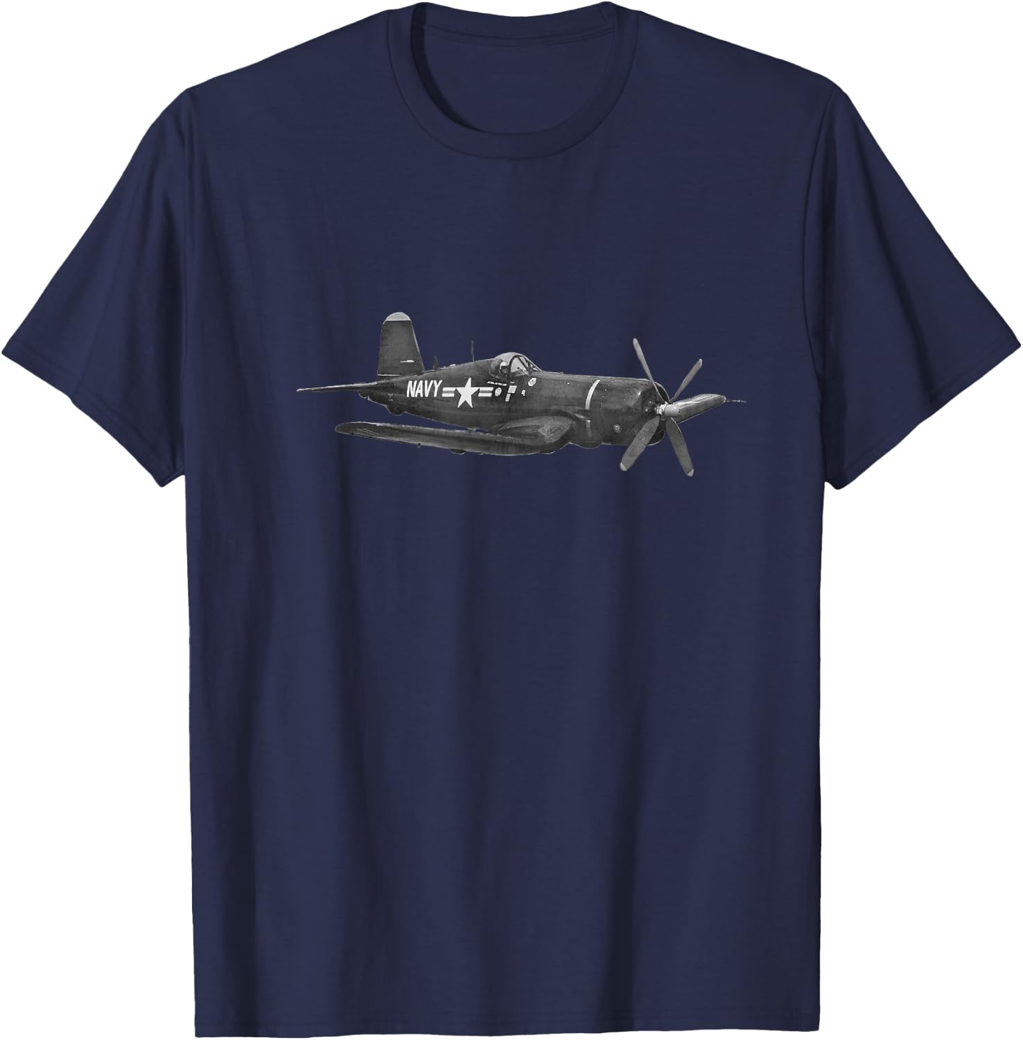 Vought F4U Corsair - Military T-Shirt - T-Shirt | Navy