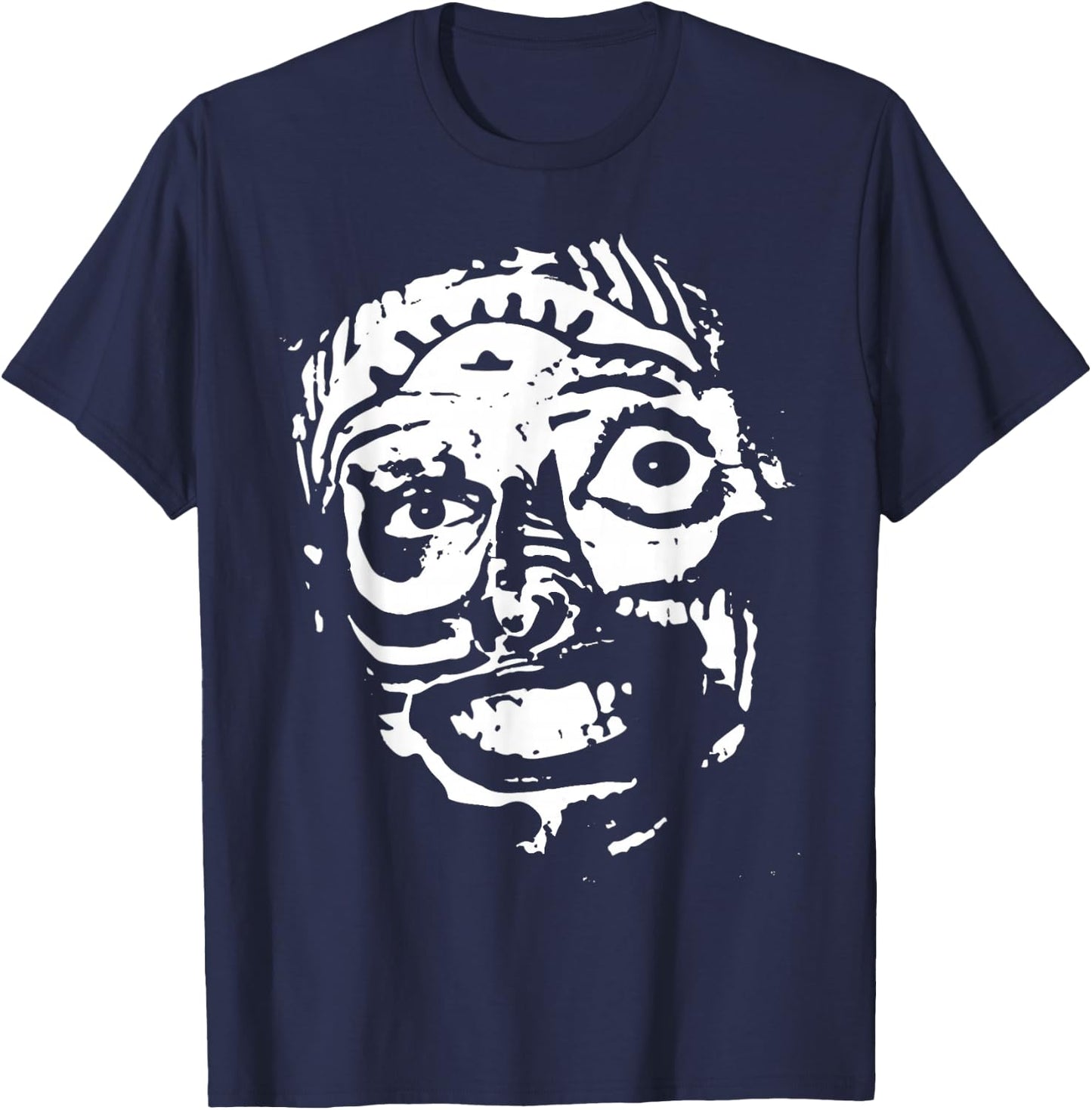 Vintage Meditation Retro Will Wood Basic Selffish Funny T-Shirt - T-Shirt | Navy