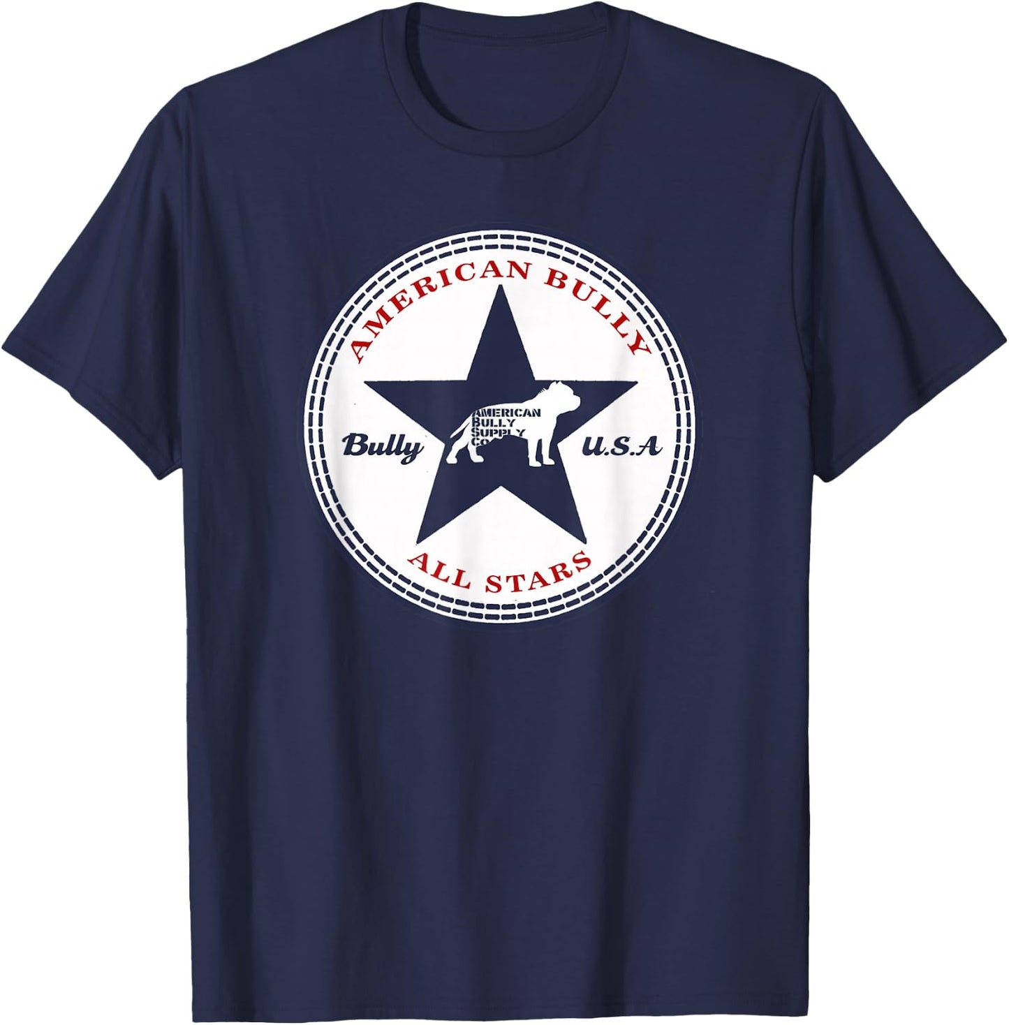 American Bully All Stars Bully U.S.A. T-Shirt - T-Shirt | Navy