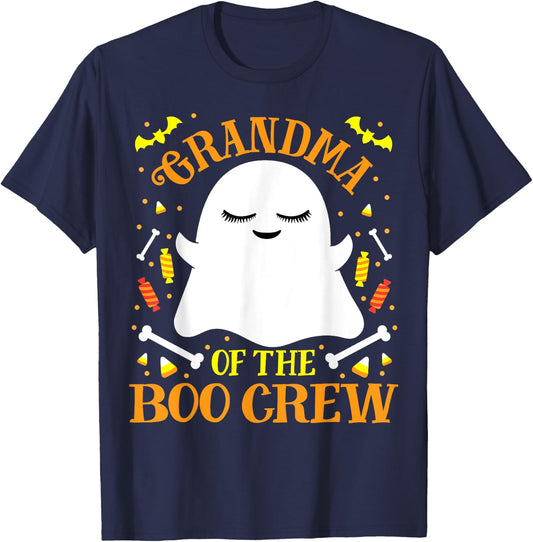 Grandma Boo Crew Ghost Matching Family Set Women's Halloween T-Shirt - T-Shirt | Navy