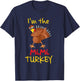 Funny Mimi Turkey Matching Family Group Thanksgiving Party T-Shirt - T-Shirt | Navy