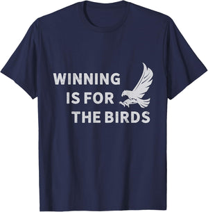 Winning Is For The Birds Vintage Eagle Mascot T-Shirt - T-Shirt | Navy