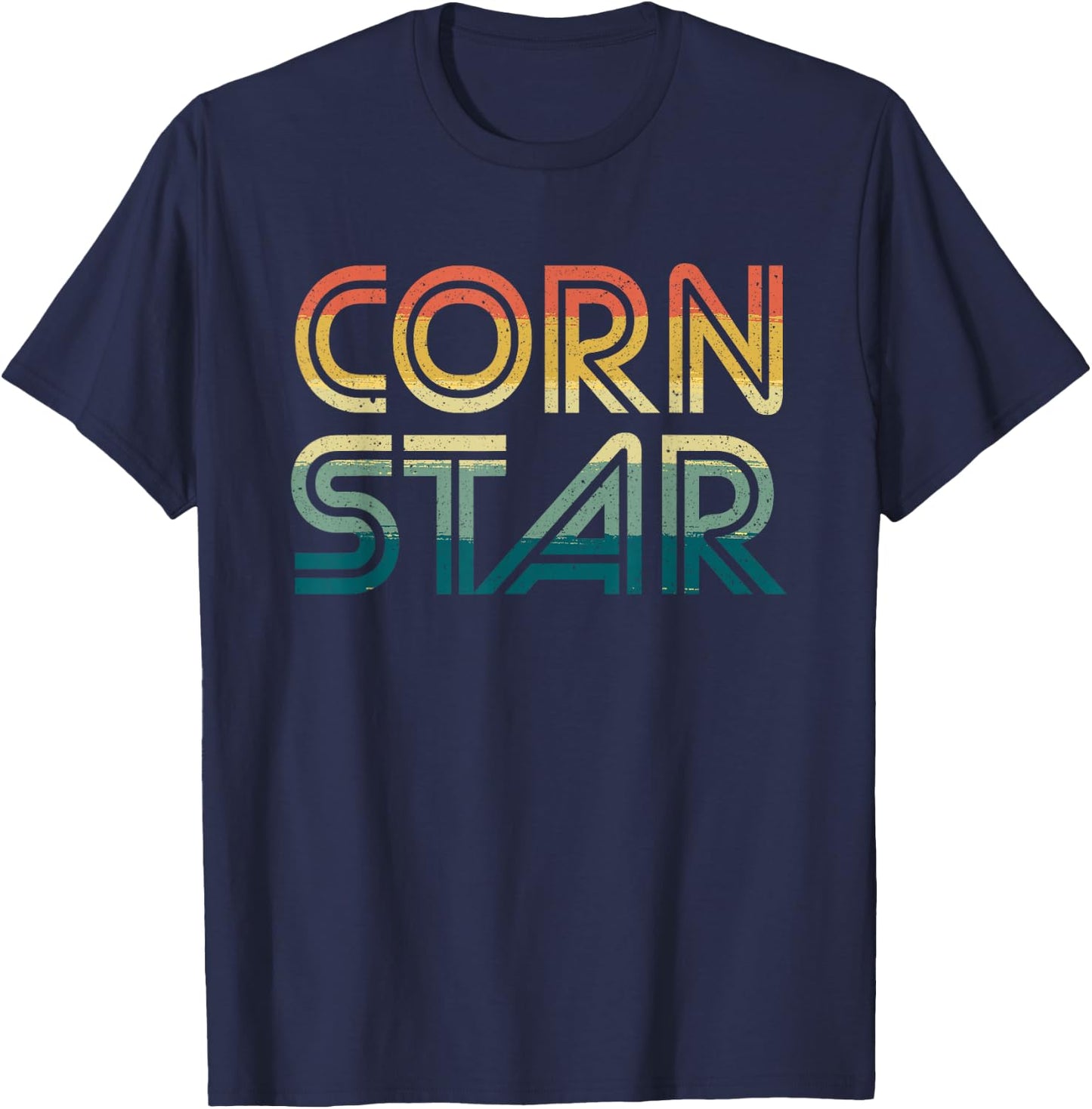 Corn Star Shirts Bean Bag Player - Funny Cornhole Gift Shirt T-Shirt - T-Shirt | Navy