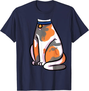 Calico Cat Costume Shirt - Halloween Cat Outfit T-Shirt - T-Shirt | Navy