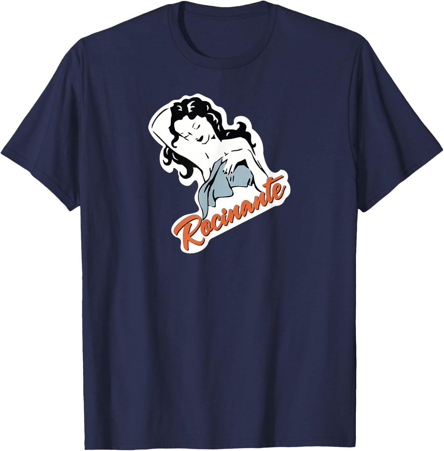 The Expanse Rocinante Logo - Women's Black Cotton 60% Polyester 40% Classic Fit Short Sleeve - Small T-Shirt - T-Shirt | Navy
