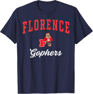 Florence High School Gophers C3 T-Shirt - T-Shirt | Navy