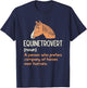 Fun Horse Lover Humor | Funny Horse Definition T-Shirt - T-Shirt | Navy