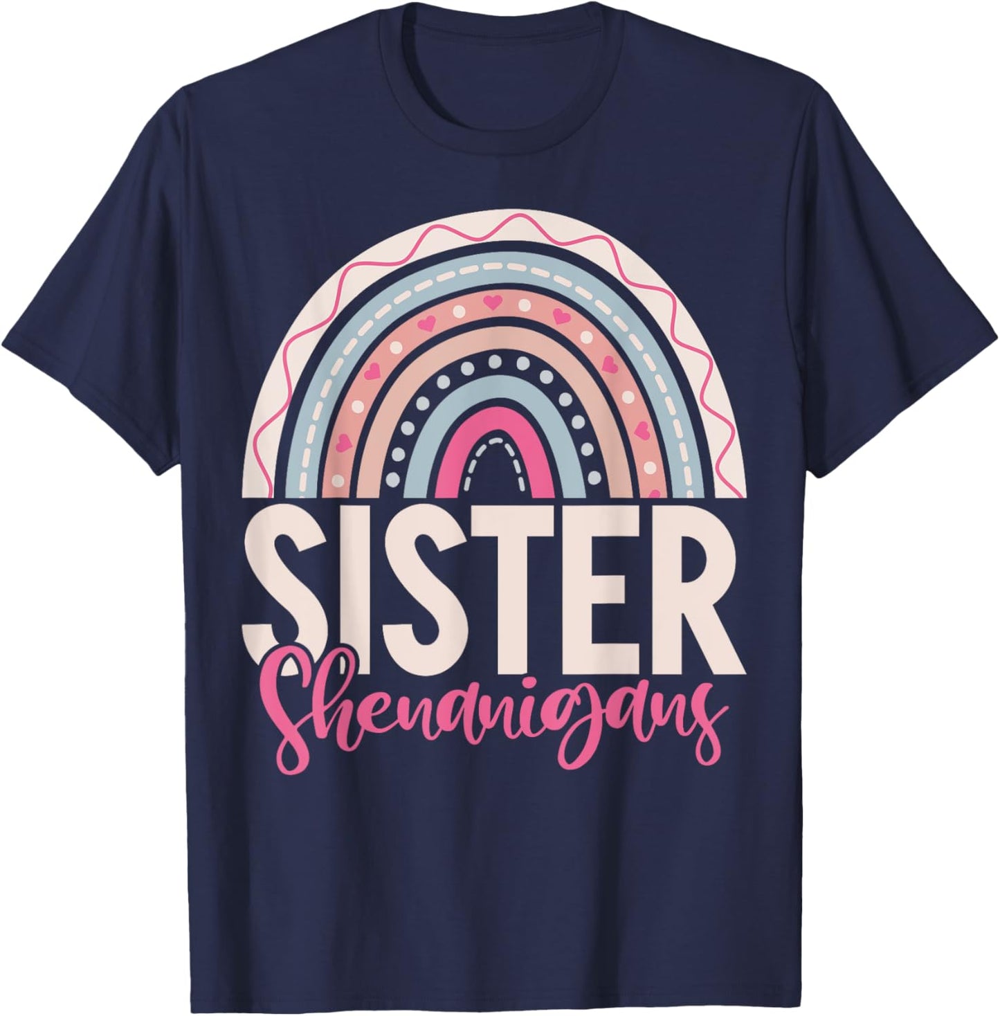 Sister Shenanigans Sister T-Shirt - T-Shirt | Navy