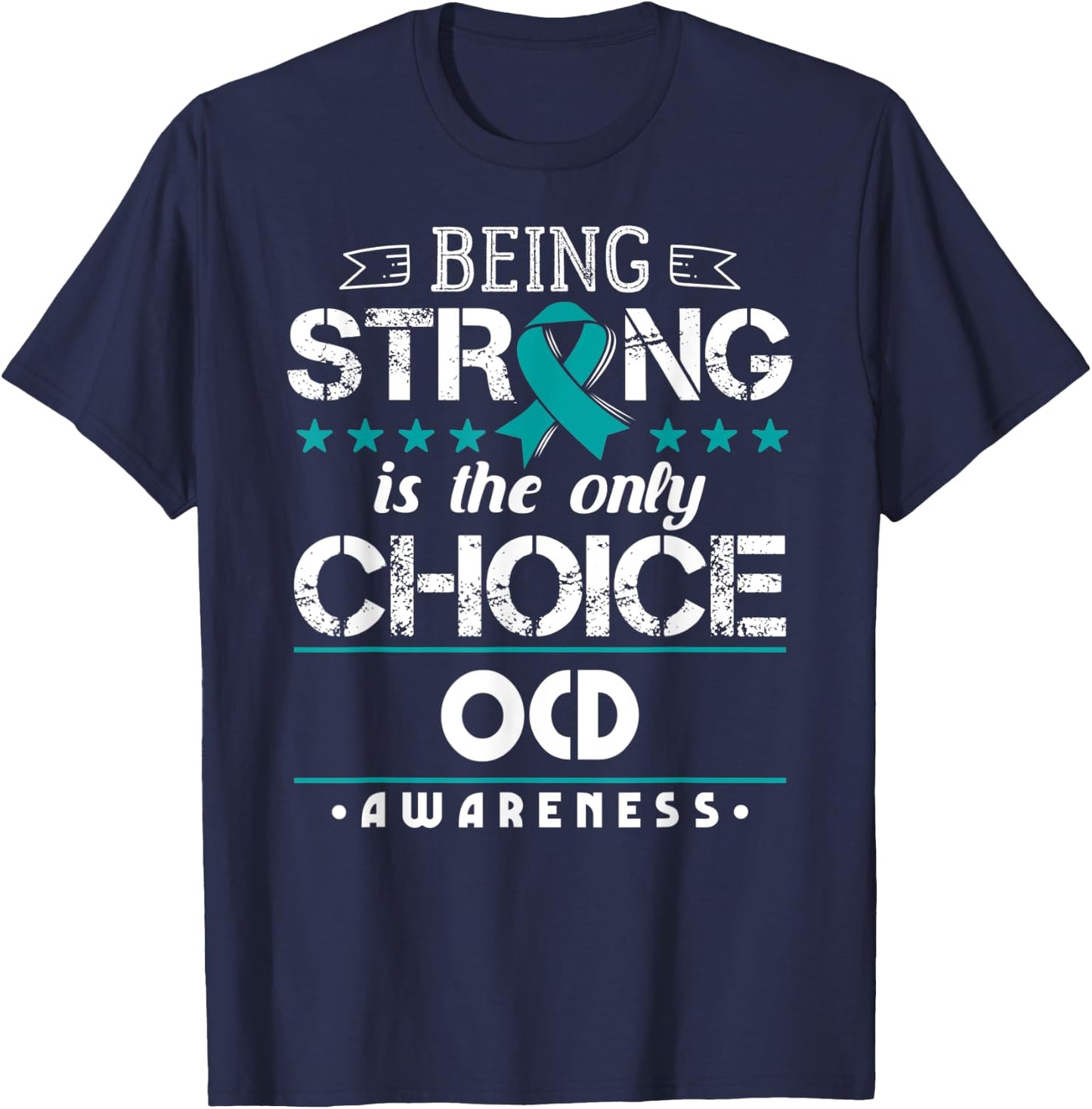 Obsessive-Compulsive Disorder Gift OCD Awareness T-Shirt - T-Shirt | Navy