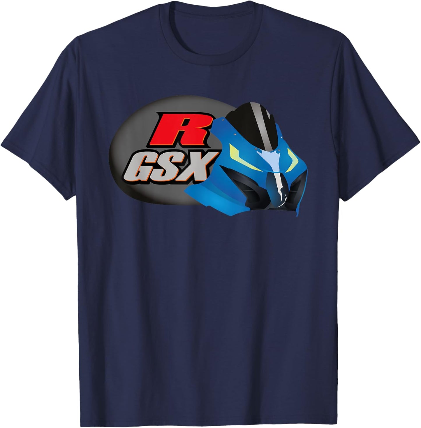 GSXR sport bike motorcycle gixxer T-Shirt - T-Shirt | Navy