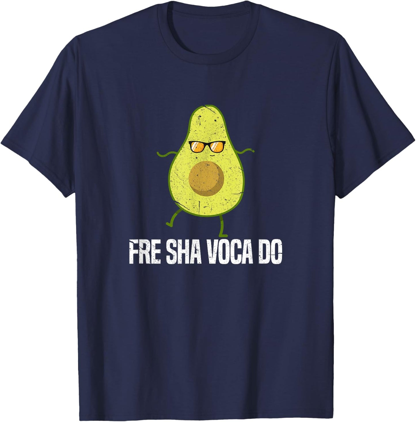 Fre Sha Vaca Do Funny Fre Shavacado Avocado T-Shirt - T-Shirt | Navy