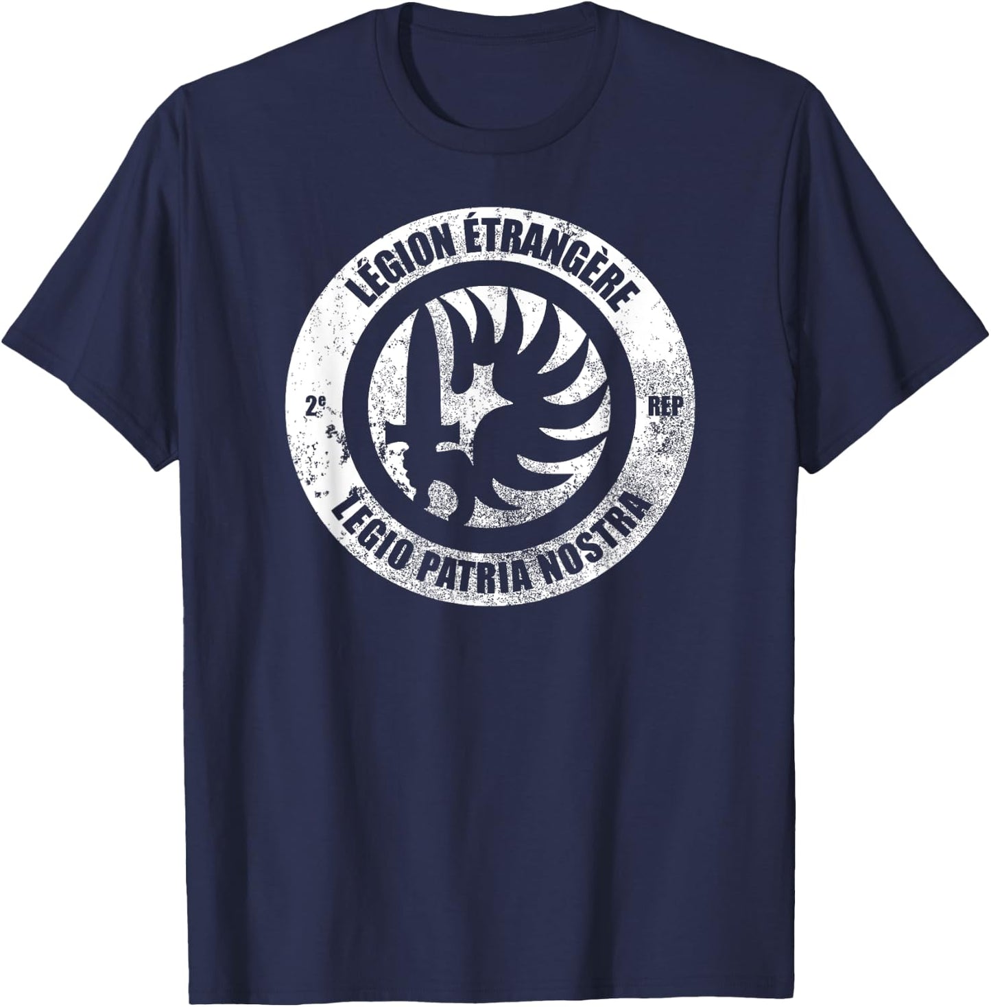 French Foreign Legion Paratrooper T shirt - 2 Rep T-Shirt - T-Shirt | Navy