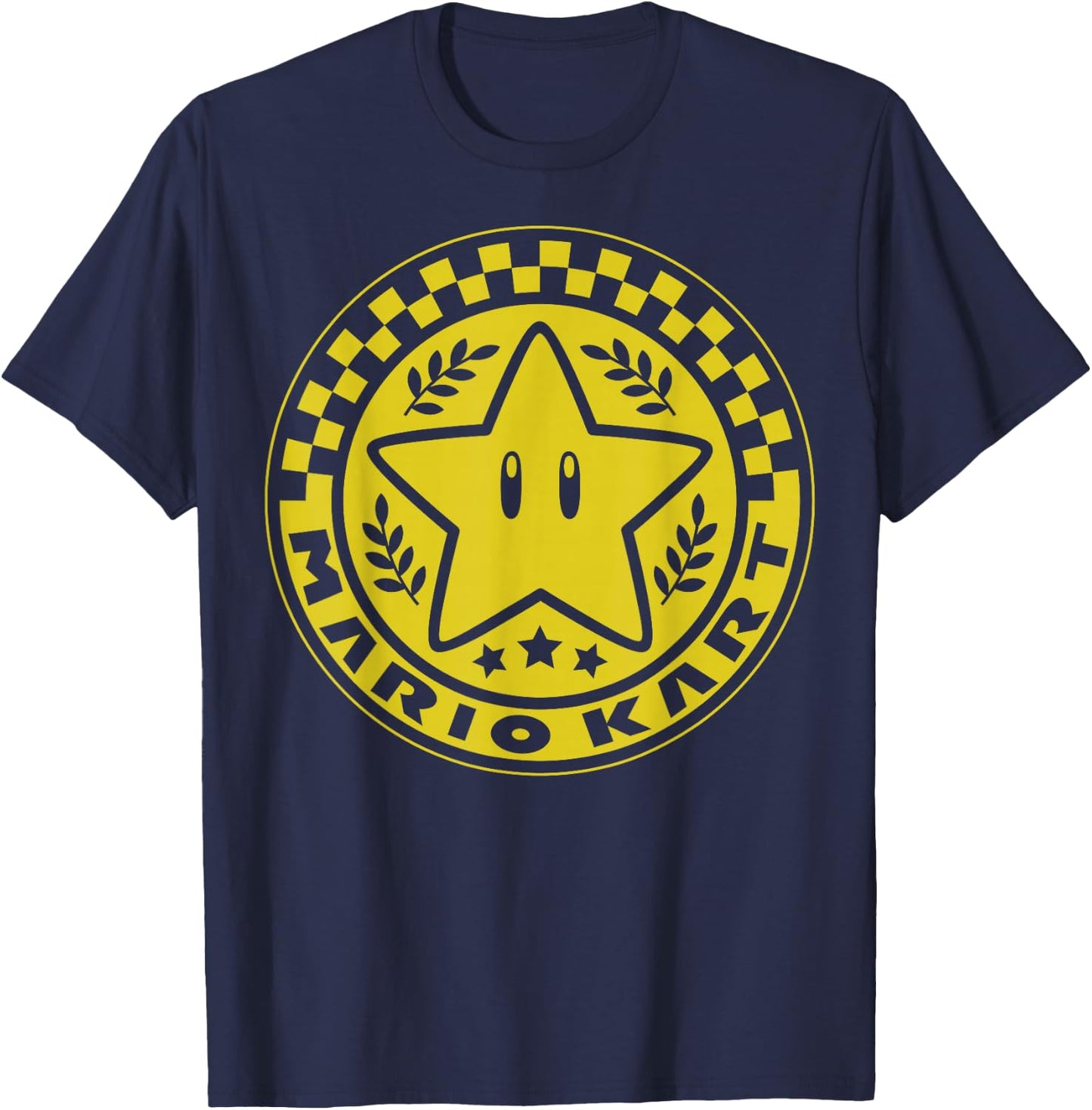 Nintendo Mario Kart Star Cup Emblem Graphic T-Shirt - T-Shirt | Navy