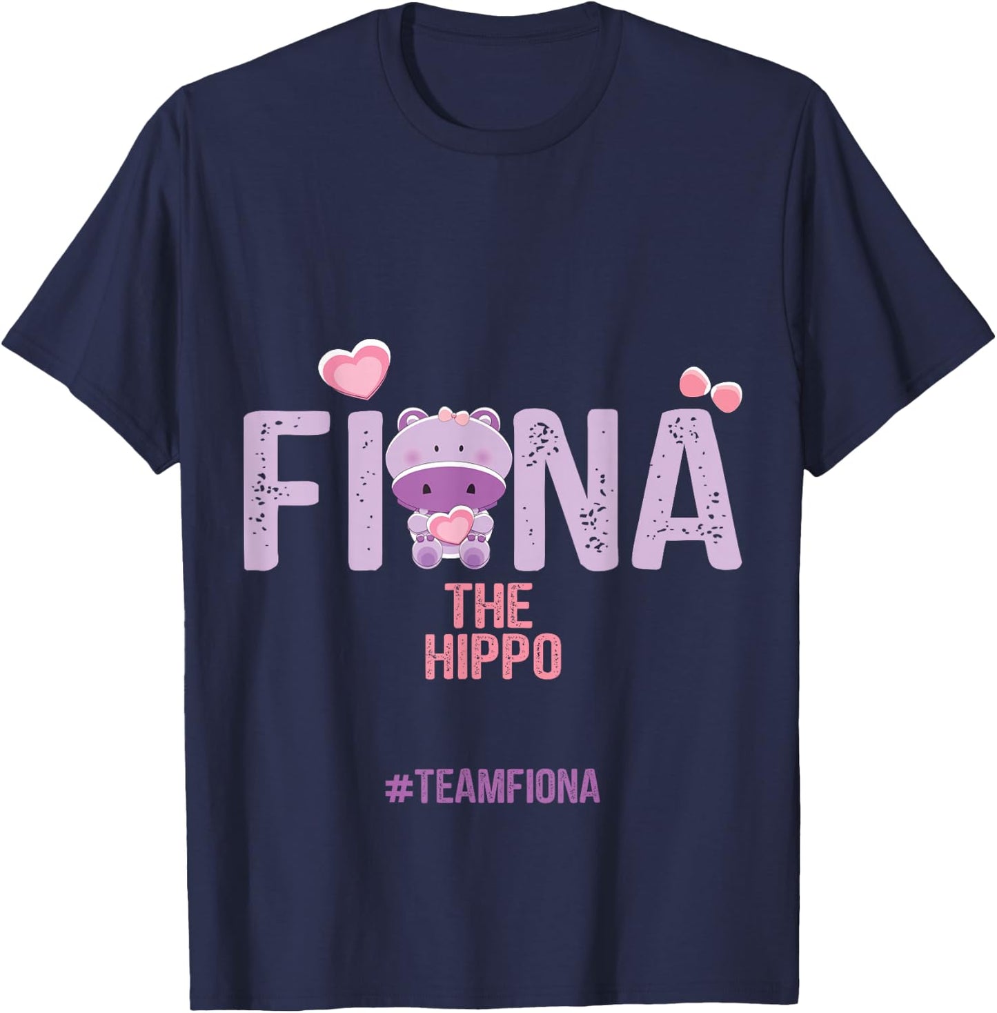 Fiona The Hippo Team Fiona T-Shirt - T-Shirt | Navy