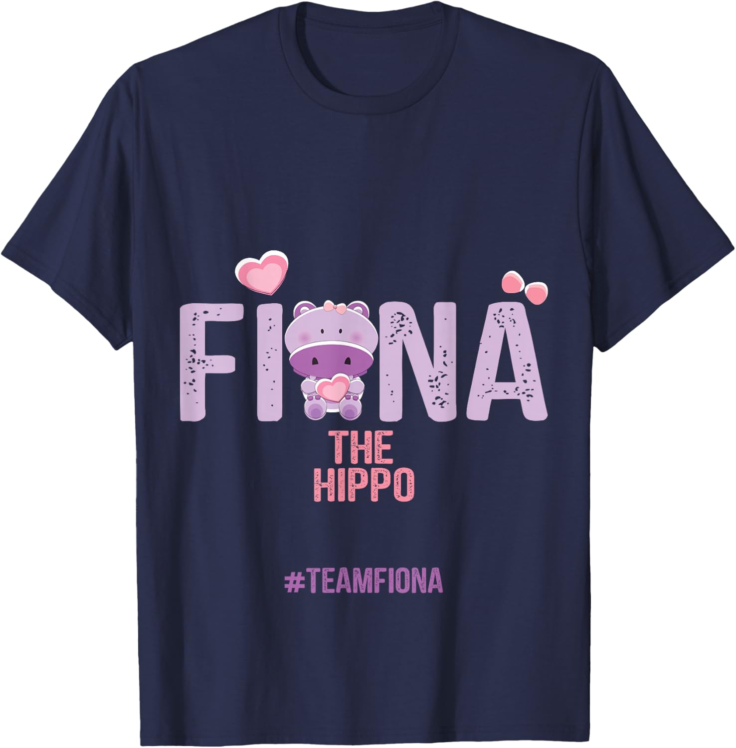 Fiona The Hippo Team Fiona T-Shirt - T-Shirt | Navy