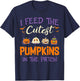 Halloween I Feed The Cutest Pumpkins In The Patch T-Shirt - T-Shirt | Navy