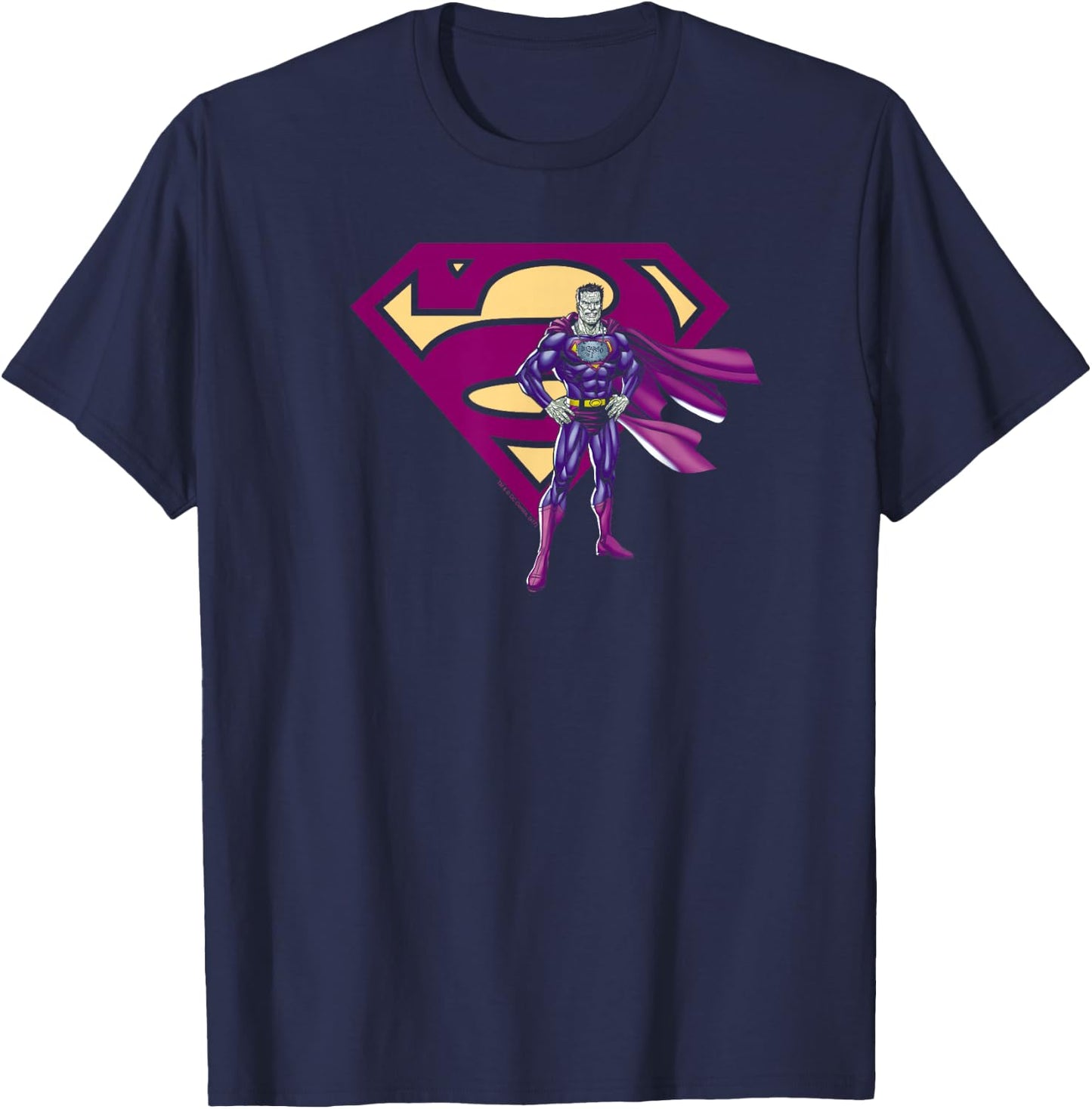 Superman Bizarro & Logo T-Shirt - T-Shirt | Navy