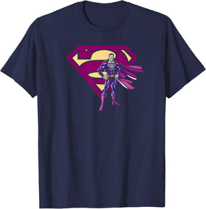 Superman Bizarro & Logo T-Shirt - T-Shirt | Navy