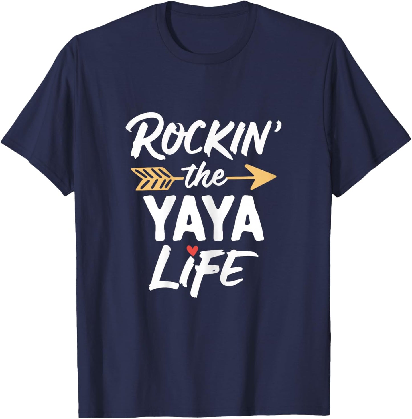 Rockin' The Yaya Life Cute Rocking Cool T-Shirt - T-Shirt | Navy
