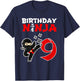 Ninja Party Favors Birthday Party for 9 Year Old Boy Ninja T-Shirt - T-Shirt | Navy