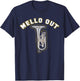 MELLO OUT Mellophone Marching Band T-Shirt - T-Shirt | Navy