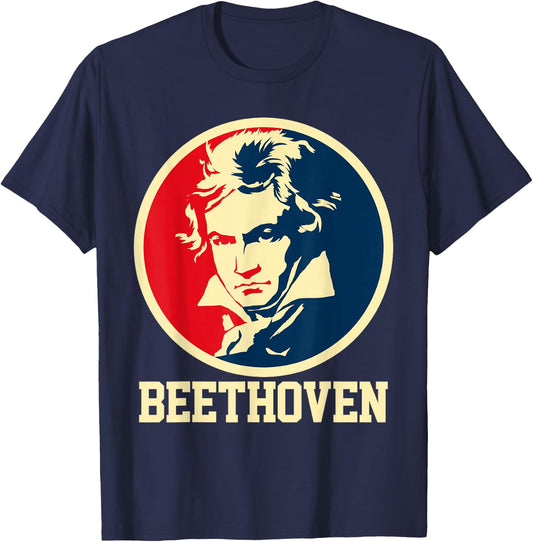 Beethoven Classical Music Teacher Composer Gift T-Shirt - T-Shirt | Navy