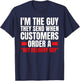 Hot Delivery Boy-Funny Food Delivery Driver/Courier T-Shirt - T-Shirt | Navy